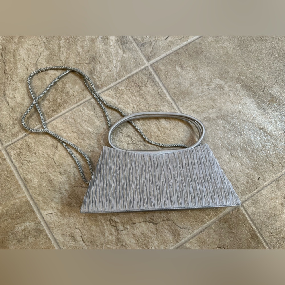 Gunne Sax Silver Purse Handbag